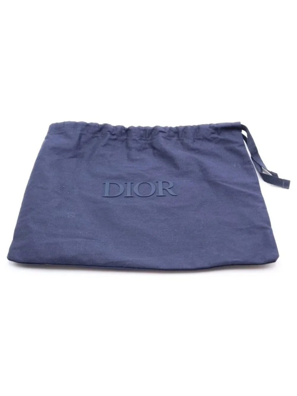 Dior CD Diamond Shoulder Bag Gray Leather Silver